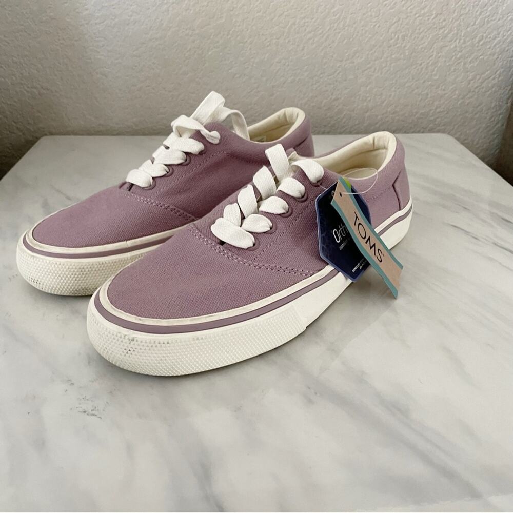 Toms‎ Lace Up Ortholite Sneakers Purple Size 6 New